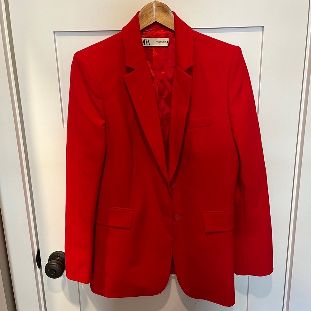 New with tags red Zara blazer